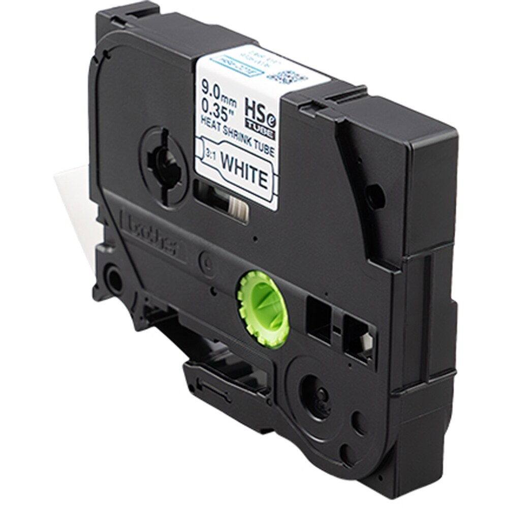 Banda etichete BROTHER HSe-221E, 9 mm, 1.5 m, negru pe alb