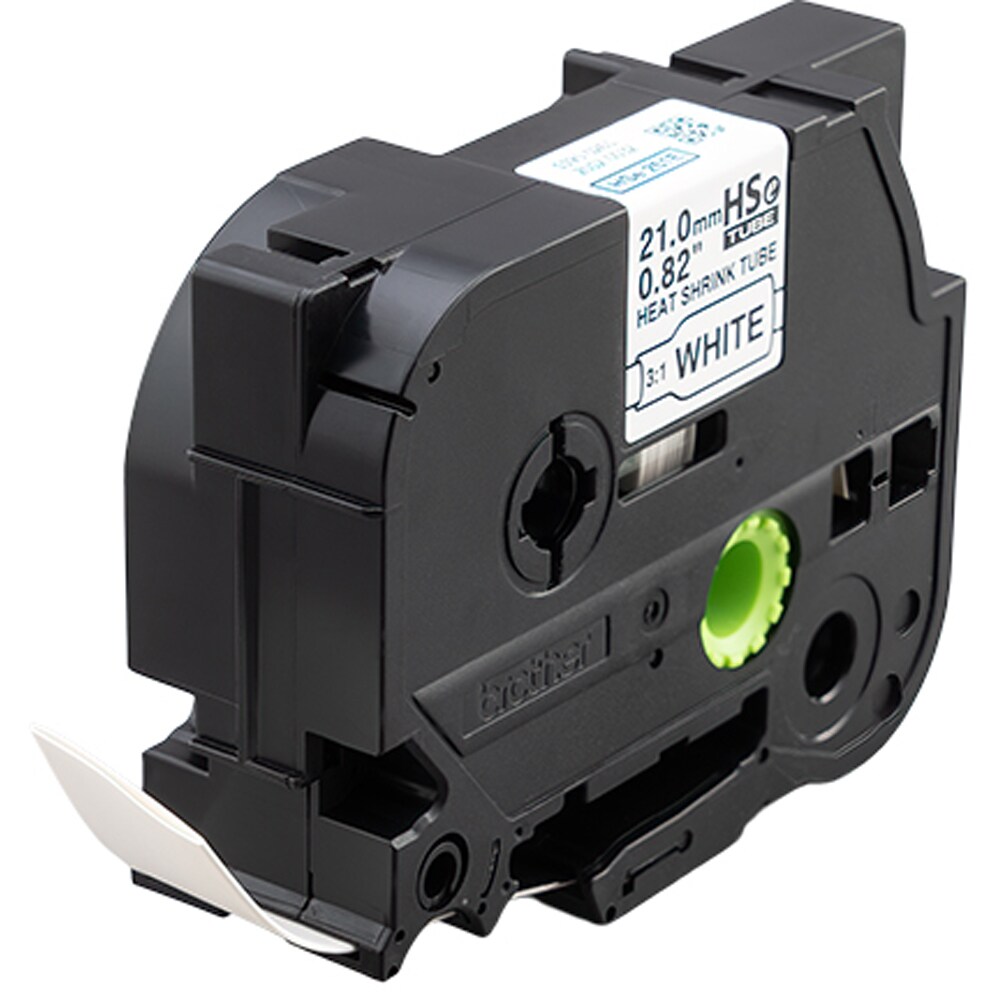 Banda etichete BROTHER HSe-251E, 21 mm, 1.5 m, negru pe alb