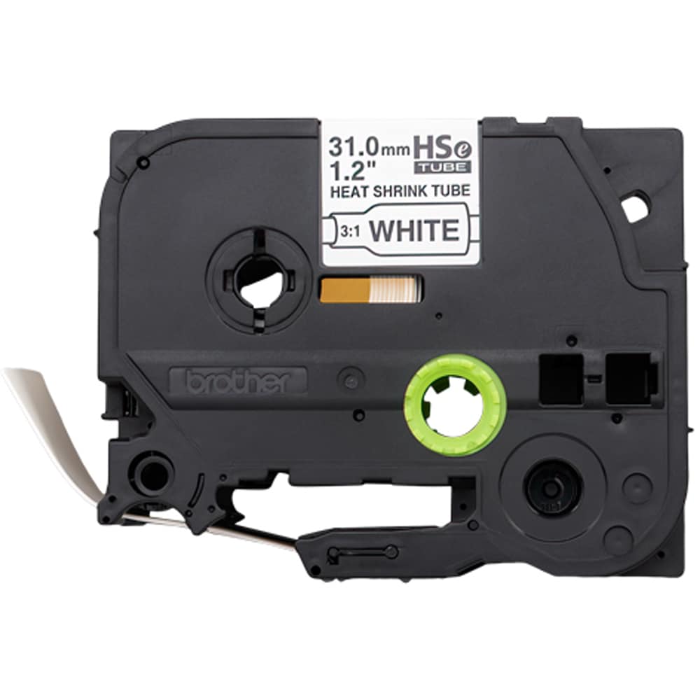 Banda etichete BROTHER HSe-261E, 31 mm, 1.5 m, negru pe alb