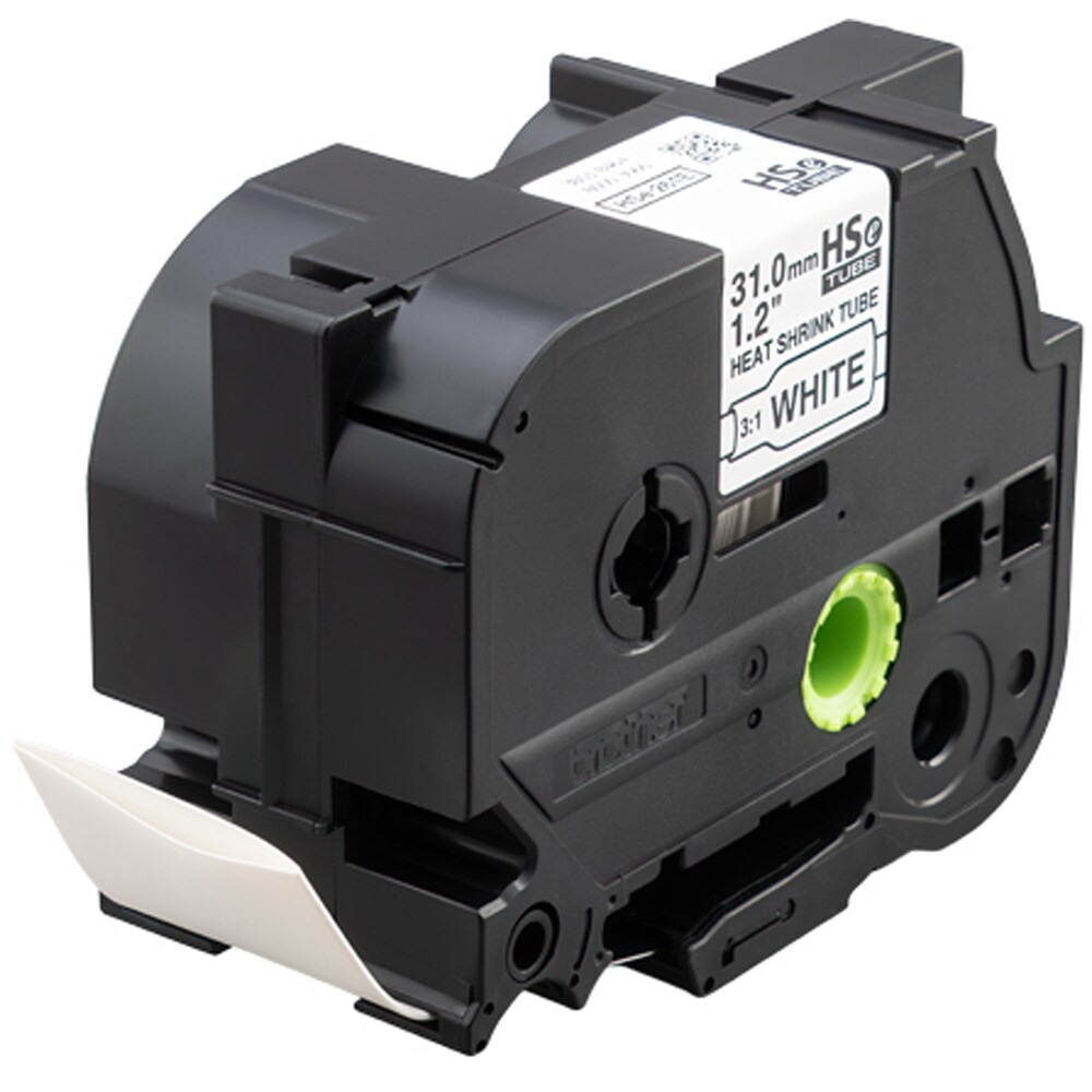 Banda etichete BROTHER HSe-261E, 31 mm, 1.5 m, negru pe alb