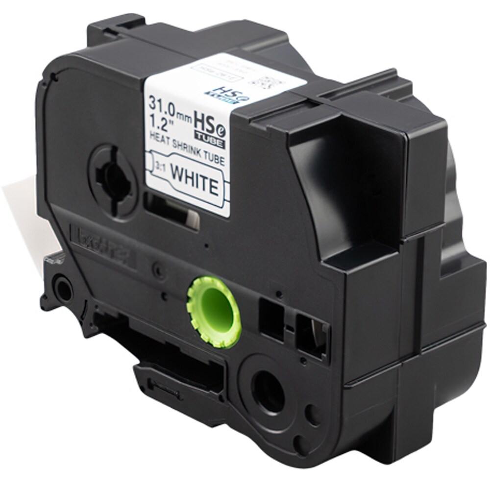 Banda etichete BROTHER HSe-261E, 31 mm, 1.5 m, negru pe alb