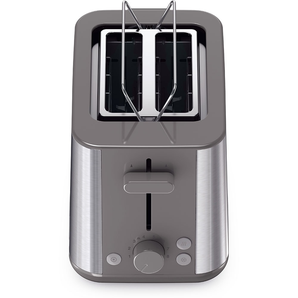 Prajitor de paine BRAUN Purshine HT1510GY, 2 felii, 900W, gri-argintiu