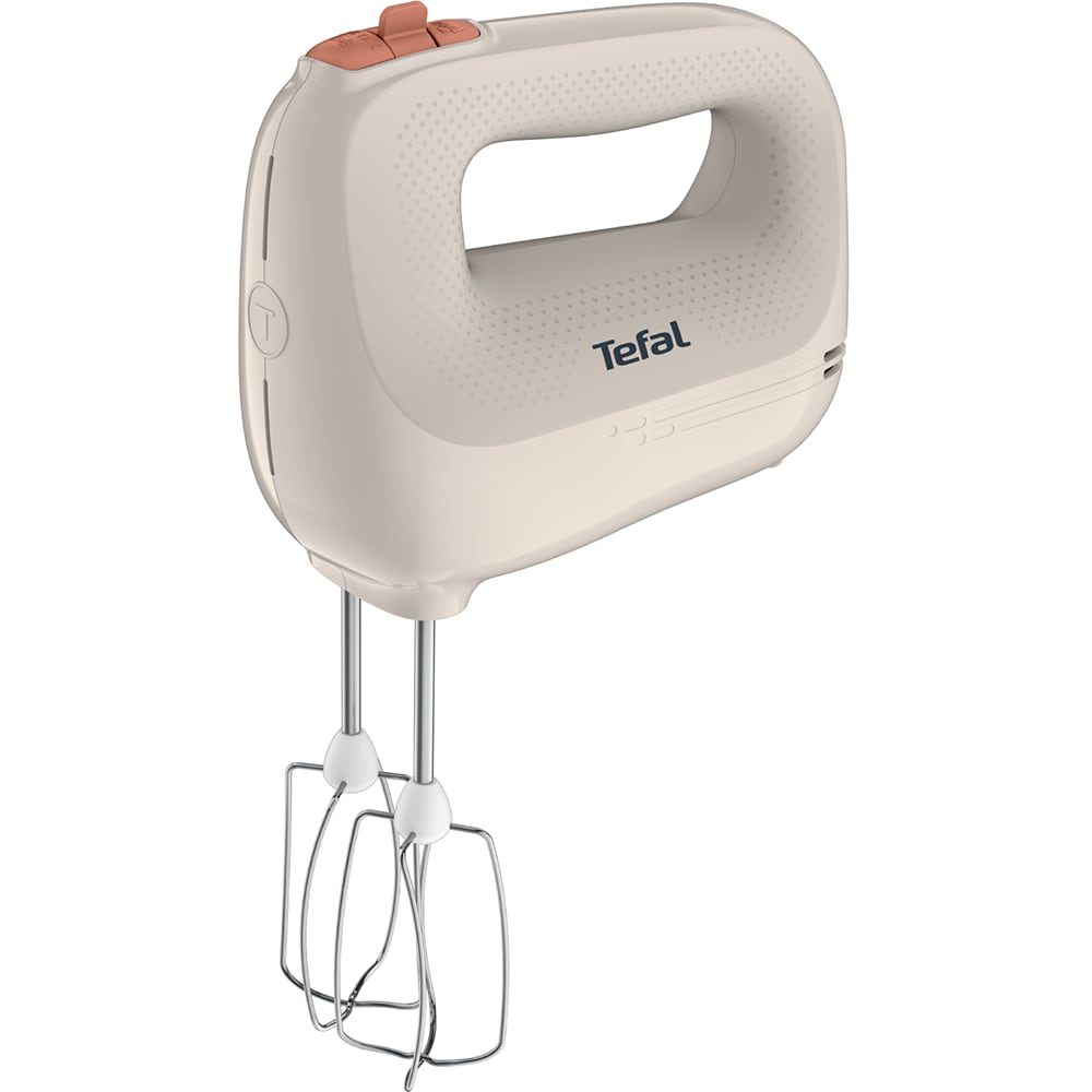Mixer de mana TEFAL Prep Mix Essential HT420BF0, 450W, 5 trepte viteza, crem