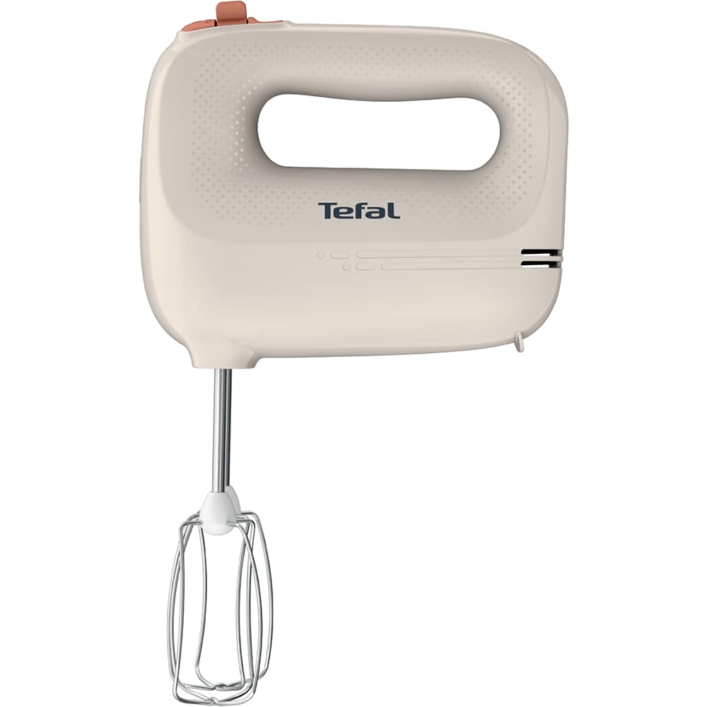 Mixer de mana TEFAL Prep Mix Essential HT420BF0, 450W, 5 trepte viteza, crem