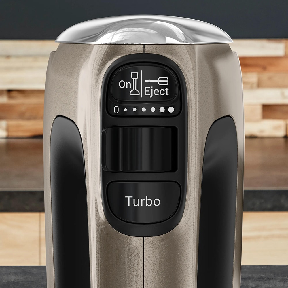 Mixer de mana TEFAL Powermix Silence HT663AF0, 850W, 6 trepte viteza, crem-negru