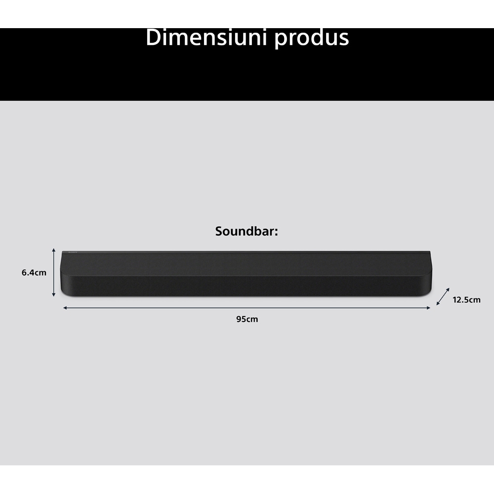 Soundbar SONY BRAVIA Theatre Bar 7, 5.0.2, 405W, Wi-Fi, Bluetooth, Dolby Atmos, negru