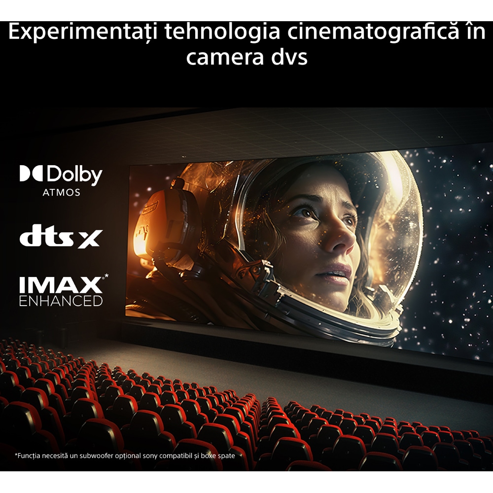 Soundbar SONY BRAVIA Theatre Bar 7 + S, 5.1.2, 505W, Wi-Fi, Bluetooth, Dolby Atmos, negru