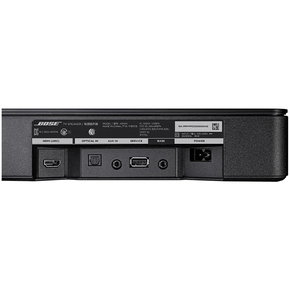 Soundbar BOSE TV Speaker, 2.0, Bluetooth, negru