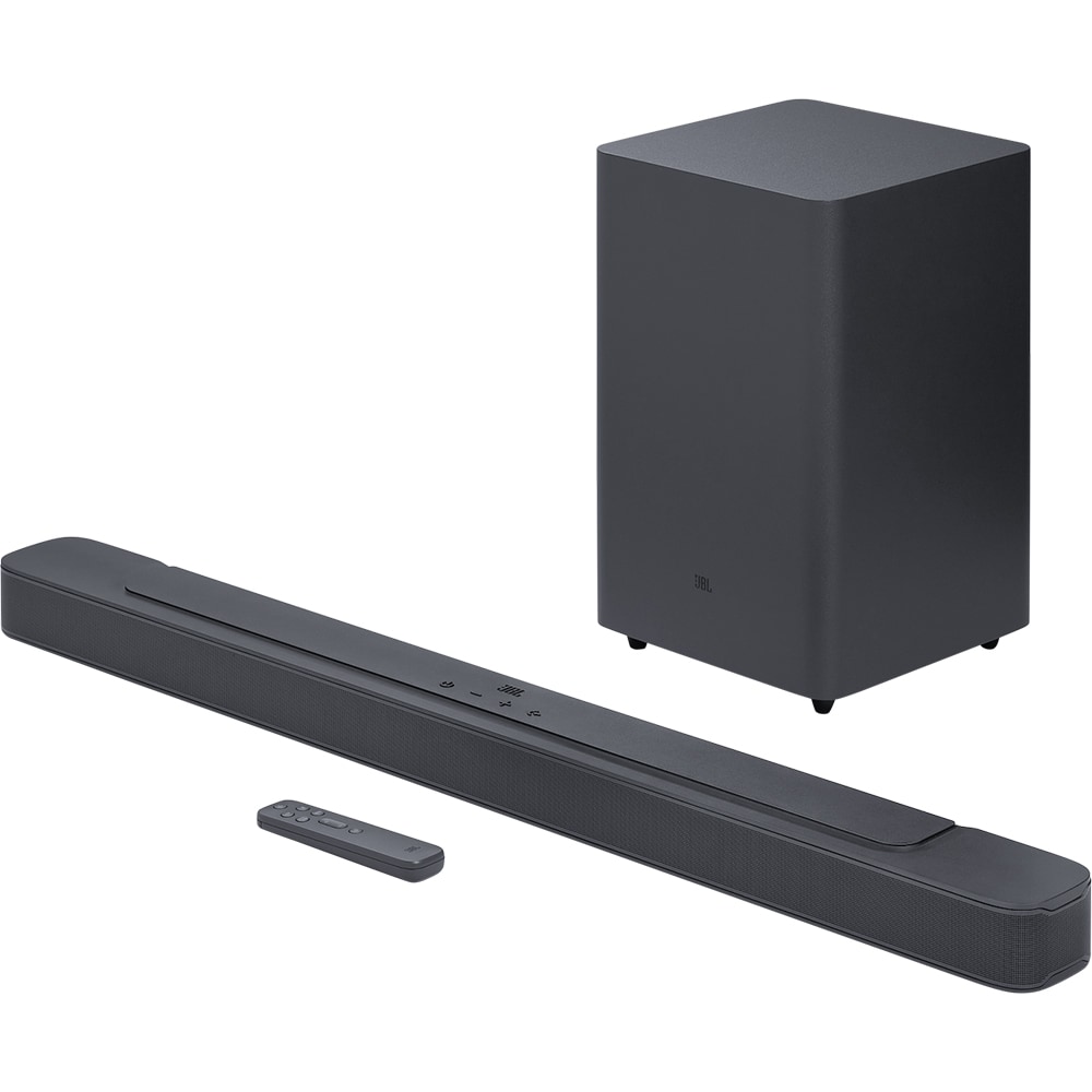 Soundbar JBL Bar 2.1 Deep Bass (MK2), 2.1, 200W, Subwoofer Wireless, negru