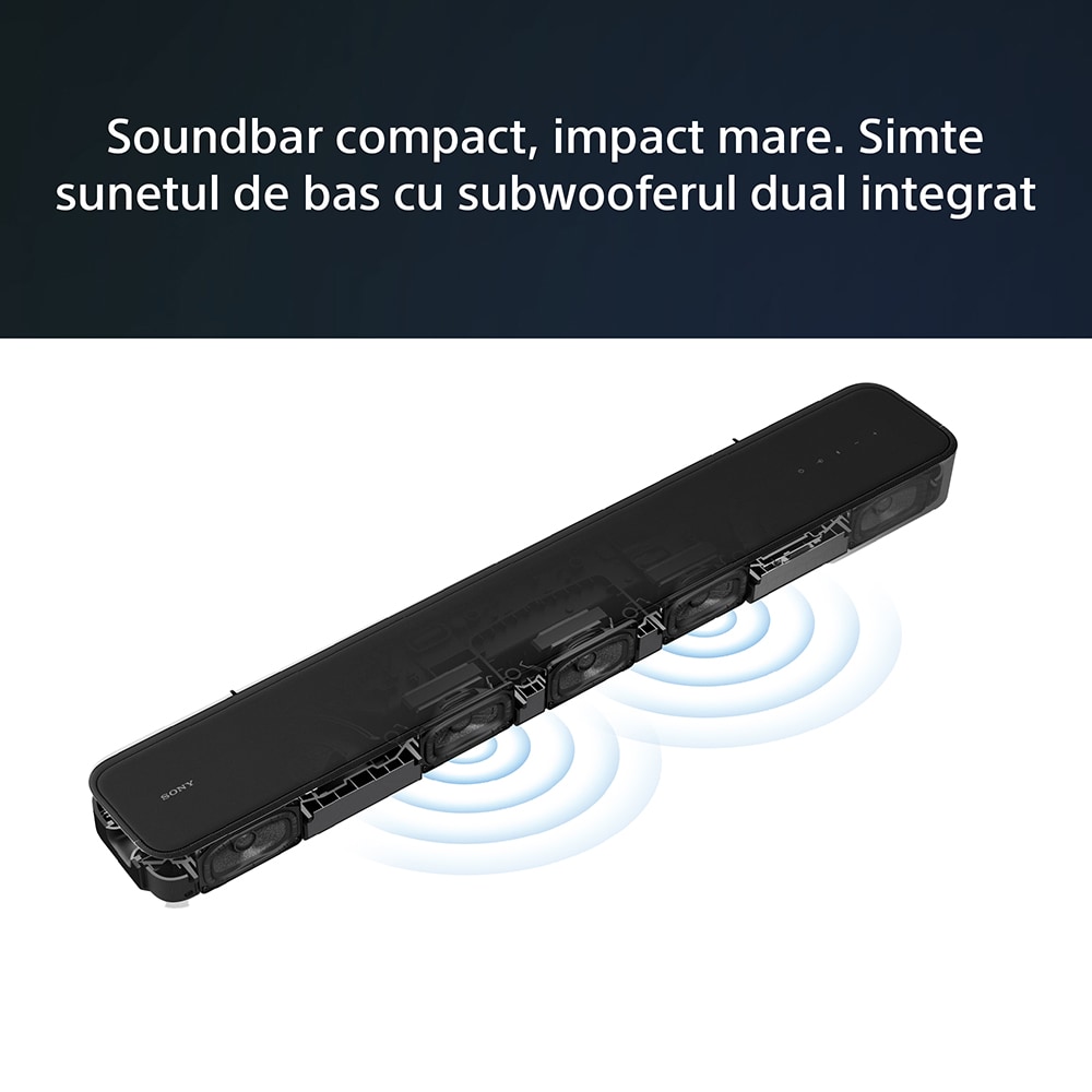 Soundbar SONY HT-S2000, 3.1, 250W, Bluetooth, Dolby Atmos, negru
