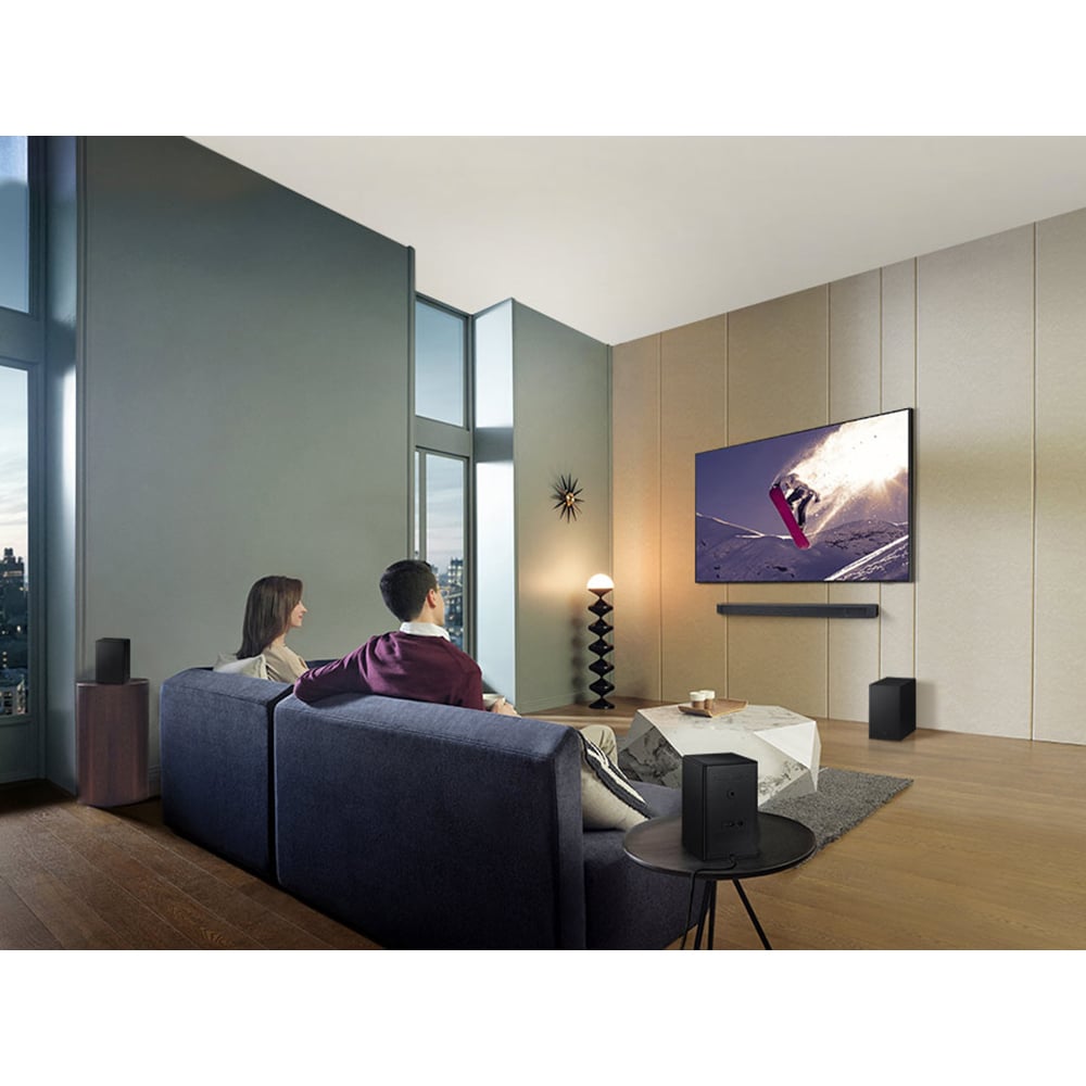 Soundbar SAMSUNG HW-Q700C, 3.1.2, 320W, Bluetooth, Wi-Fi, Subwoofer Wireless, Dolby Atmos, negru