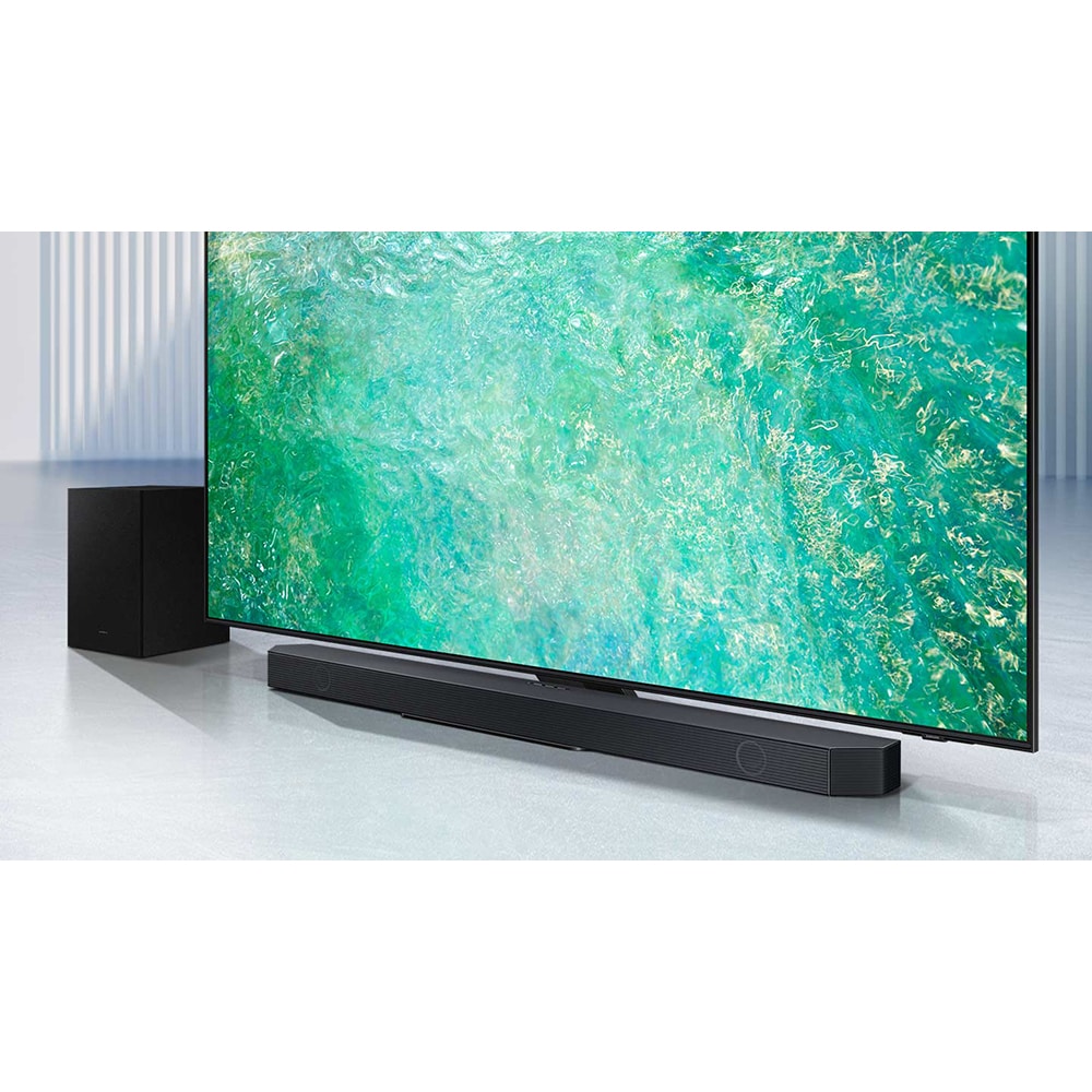 Soundbar SAMSUNG HW-Q700C, 3.1.2, 320W, Bluetooth, Wi-Fi, Subwoofer Wireless, Dolby Atmos, negru