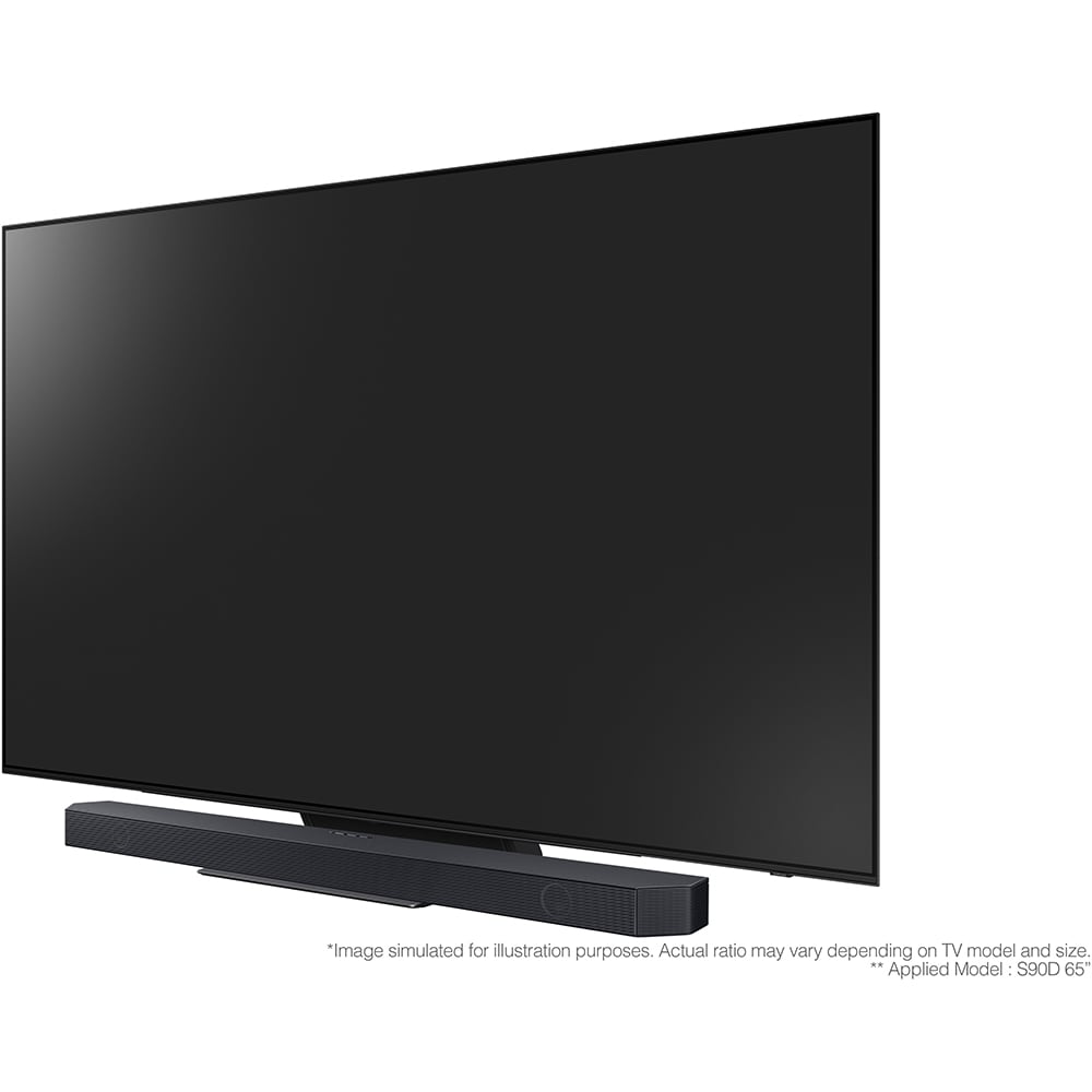 Soundbar SAMSUNG HW-Q700D, 3.1.2, 320W, Bluetooth, Wi-Fi, Subwoofer wireless, Dolby Atmos, negru titan