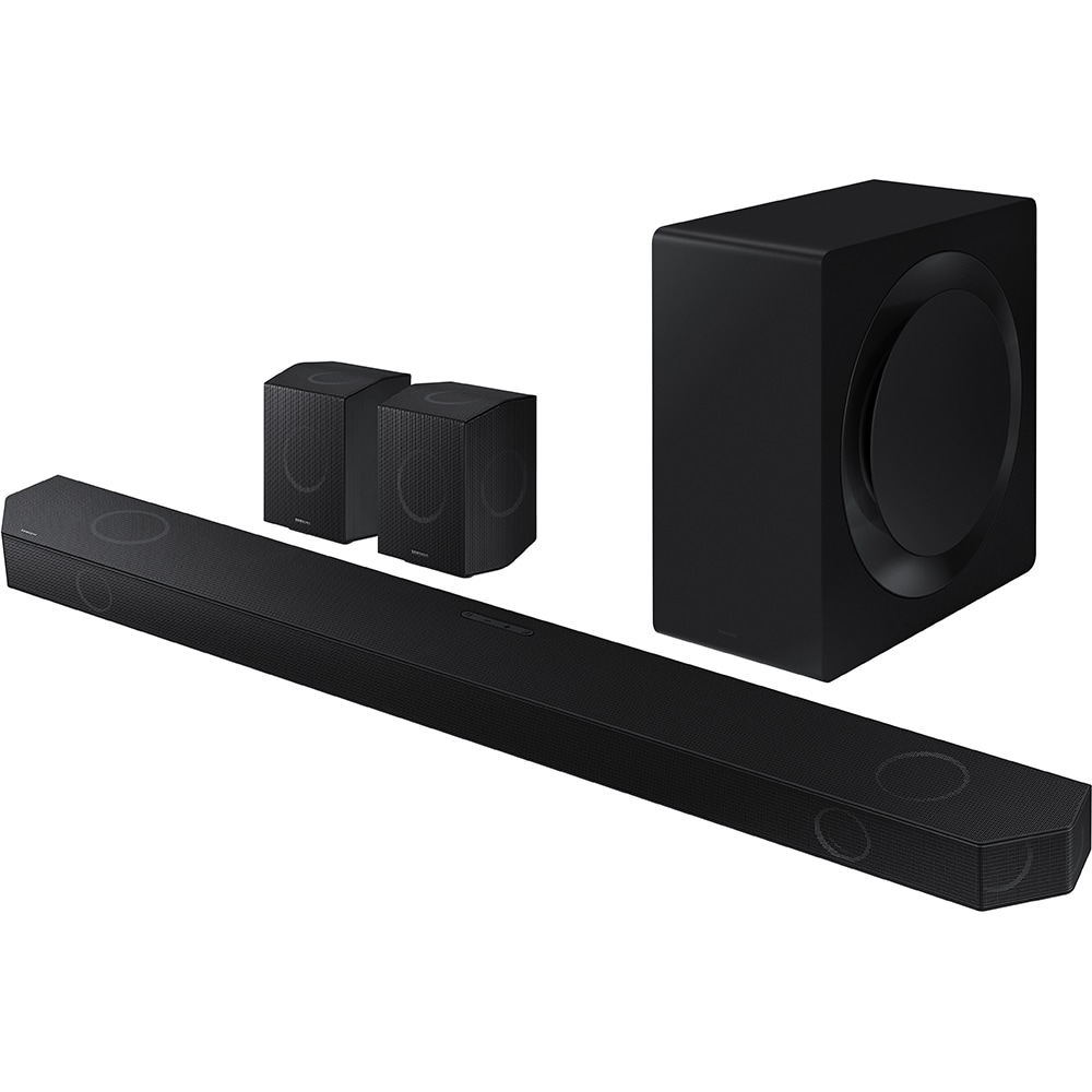 Soundbar SAMSUNG HW-Q990D, 11.1.4, 656W, Bluetooth, Wi-Fi, Subwoofer wireless, Dolby Atmos, negru grafit