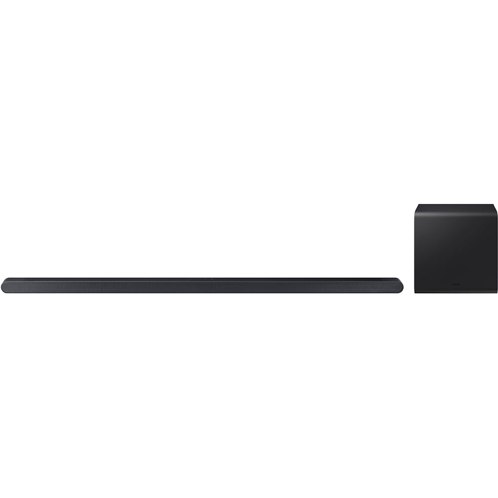 Soundbar SAMSUNG HW-S800D, 3.1.2, 330W, Bluetooth, Wi-Fi, Subwoofer wireless, Dolby Atmos, negru titan