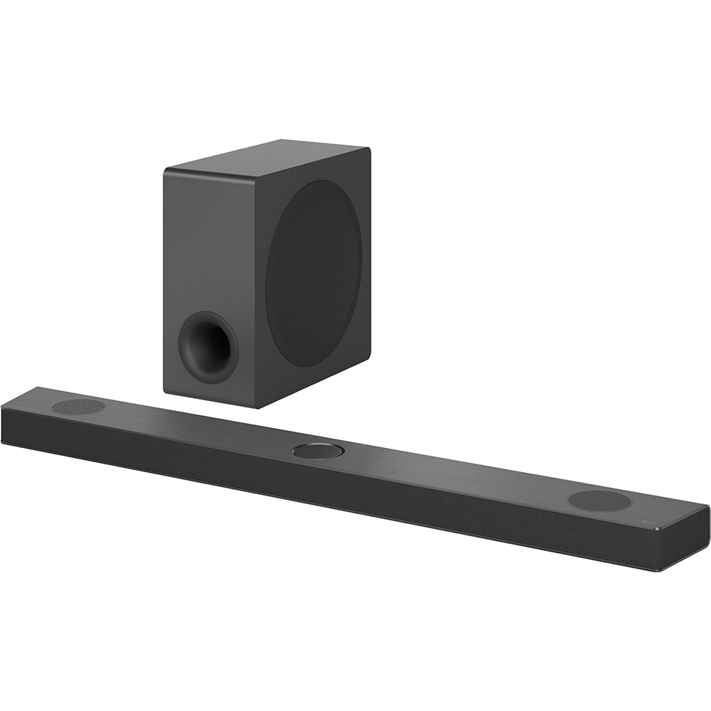Soundbar LG S90QY, 5.1.3, 570W, Bluetooth, Subwoofer wireless, Dolby, negru