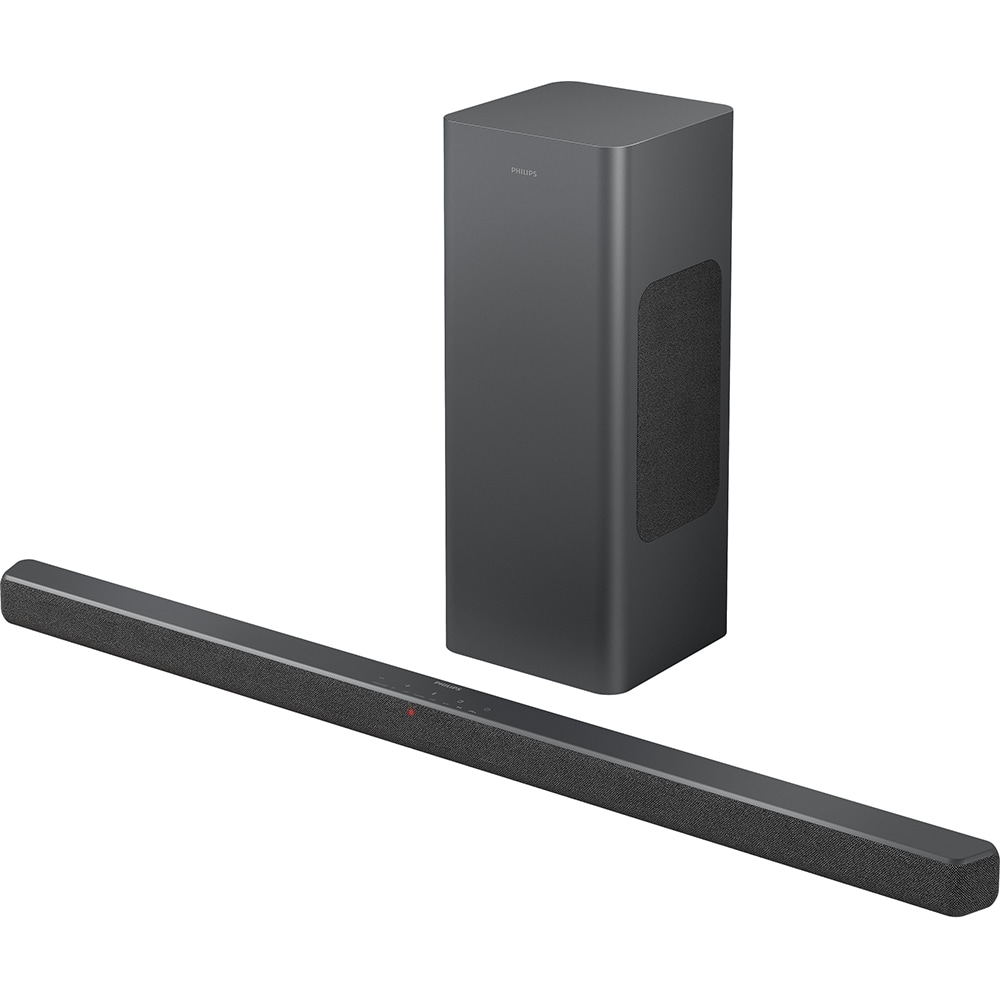 Soundbar PHILIPS TAB6309/10, 2.1, 320W, Bluetooth, Subwoofer Wireless, Dolby Atmos, negru