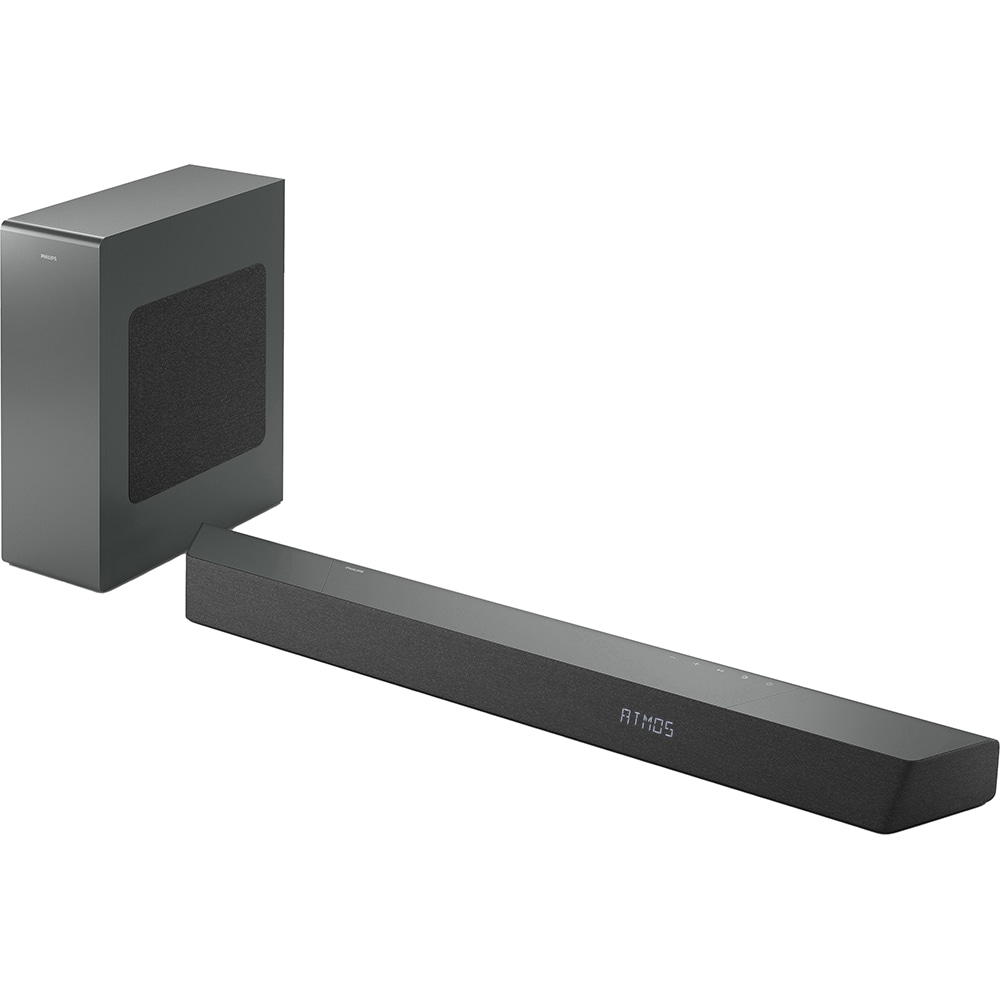 Soundbar PHILIPS TAB8507B/10, 3.1, 300W, Bluetooth, Subwoofer Wireless, negru