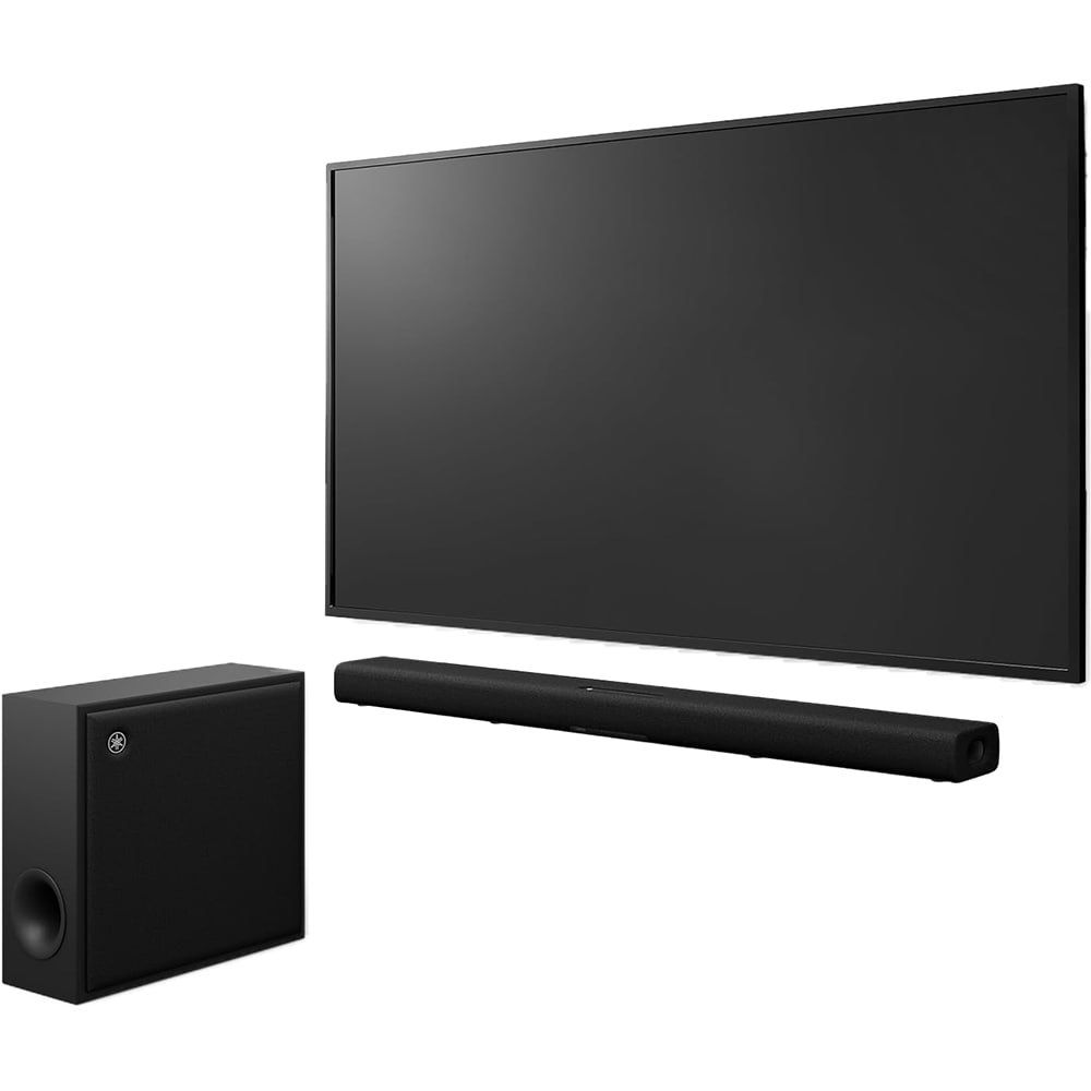 Soundbar YAMAHA True X BAR 50A, 280W, Wi-Fi, Bluetooth, Subwoofer wireless, Dolby Atmos, negru