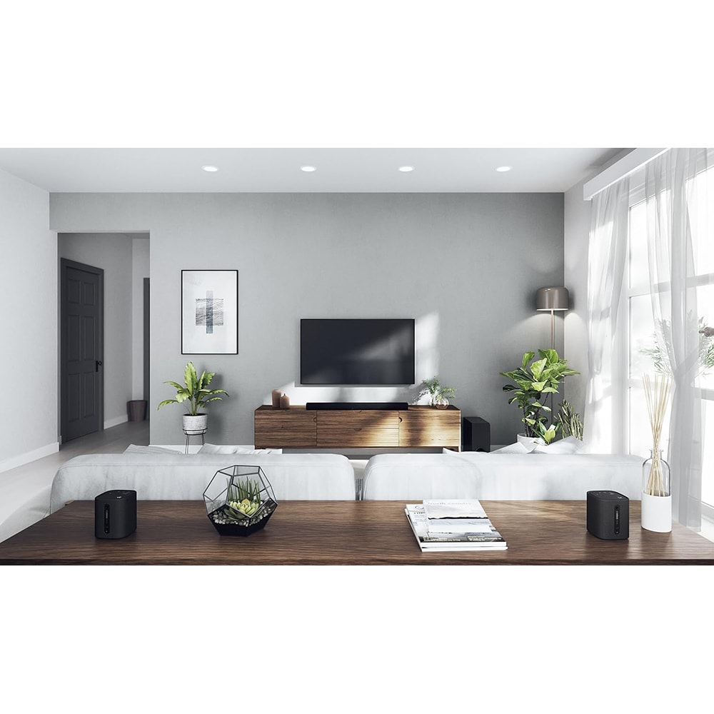 Soundbar YAMAHA True X BAR 50A, 280W, Wi-Fi, Bluetooth, Subwoofer wireless, Dolby Atmos, negru