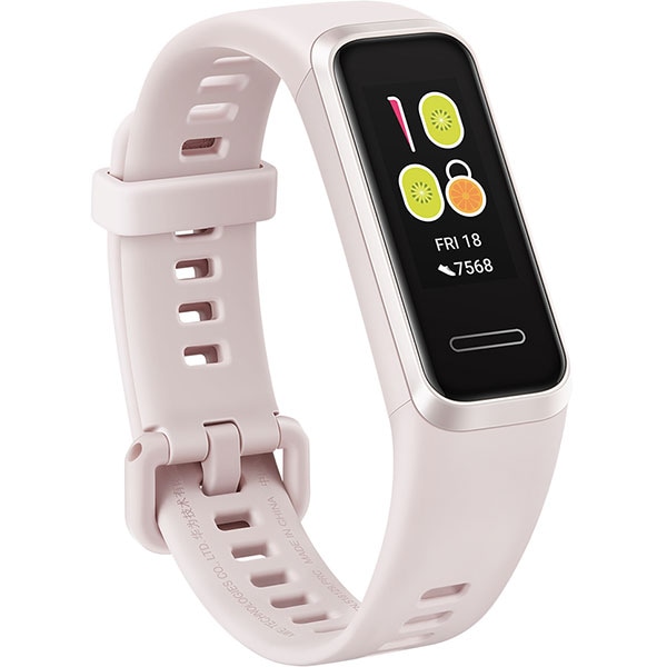 Bratara fitness HUAWEI Band 4 B29, Android/iOS, Monitorizare SpO2, silicon, Sport Band Sakura Pink