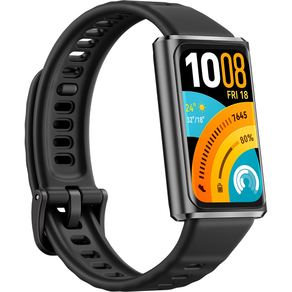 Bratara fitness HUAWEI Band 11 Pro, Android /iOS, Black Fluoroelastomer Strap