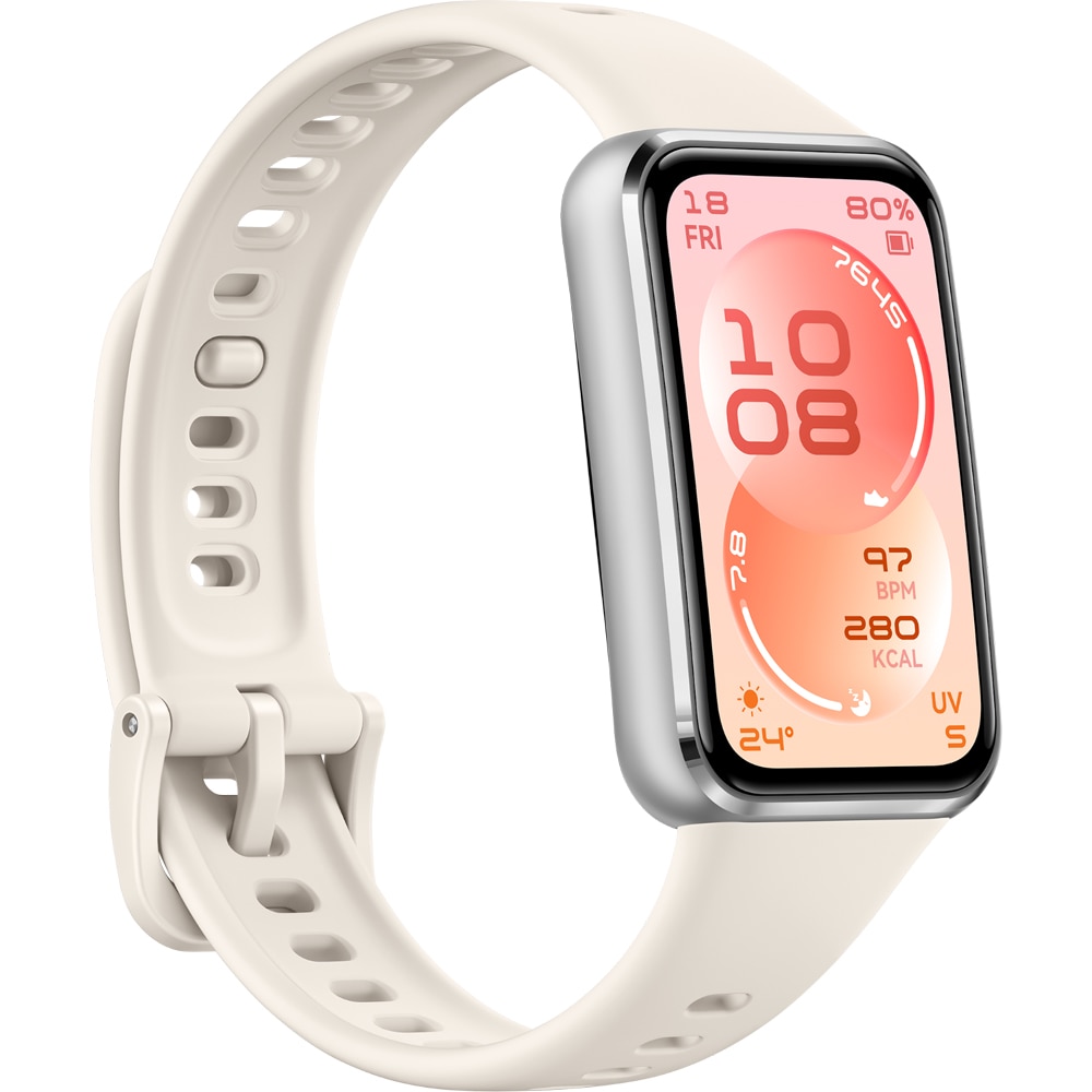 Bratara fitness HUAWEI Band 11, Android /iOS, White Fluoroelastomer Strap