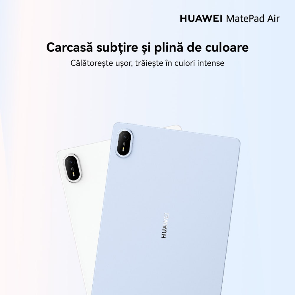 Tableta HUAWEI MatePad Air 12" PaperMatte Edition, 256GB, 8GB RAM, Wi-Fi, Blue + Tastatura, Mouse