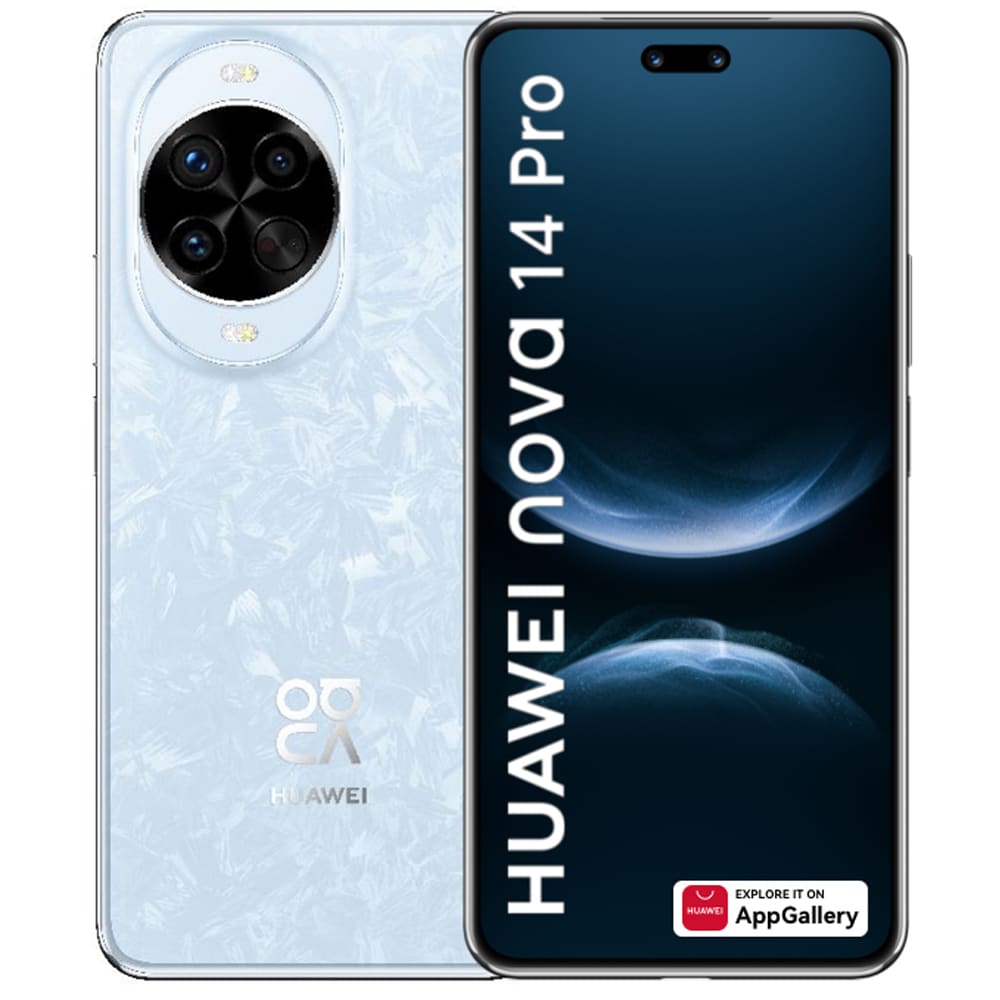 Telefon HUAWEI Nova 14 Pro, 512GB, 12GB RAM, Dual SIM, Crystal Blue