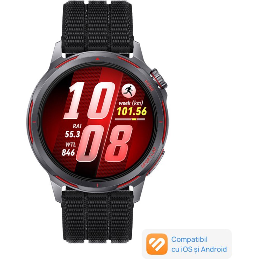 Smartwatch HUAWEI Watch GT Runner 2, GPS, Android/iOS, Black AirDry Woven Strap