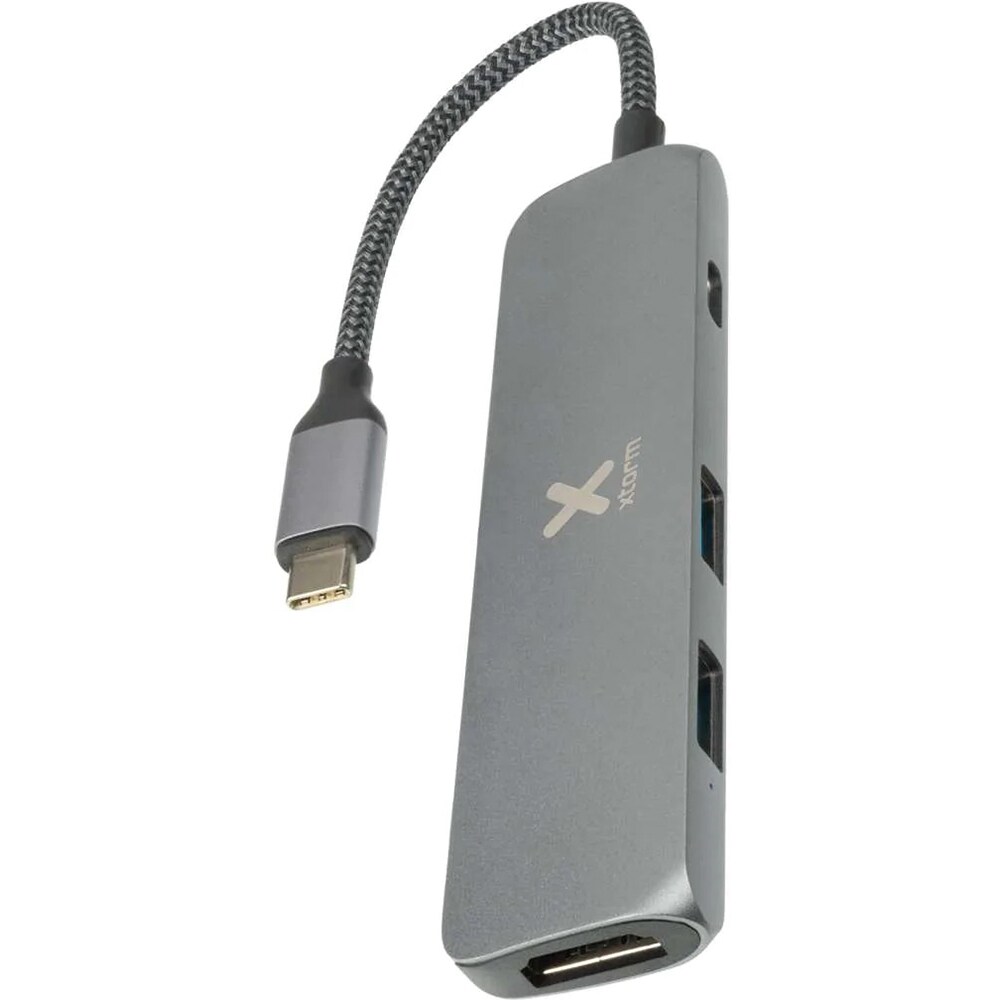 Hub USB XTORM Worx 196481, USB 3.0, USB-C, HDMI, argintiu
