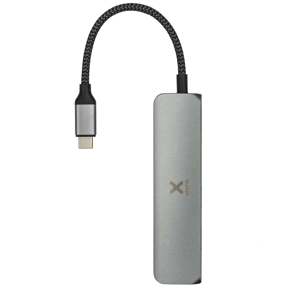 Hub USB XTORM Worx 196481, USB 3.0, USB-C, HDMI, argintiu