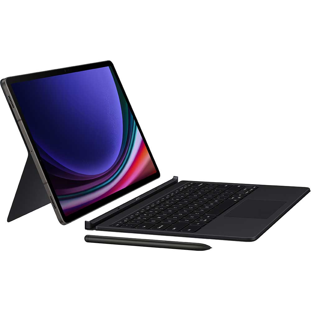 Husa cu tastatura Book Cover Keyboard pentru SAMSUNG Galaxy Tab S9+, EF-DX815UBEGWW, negru