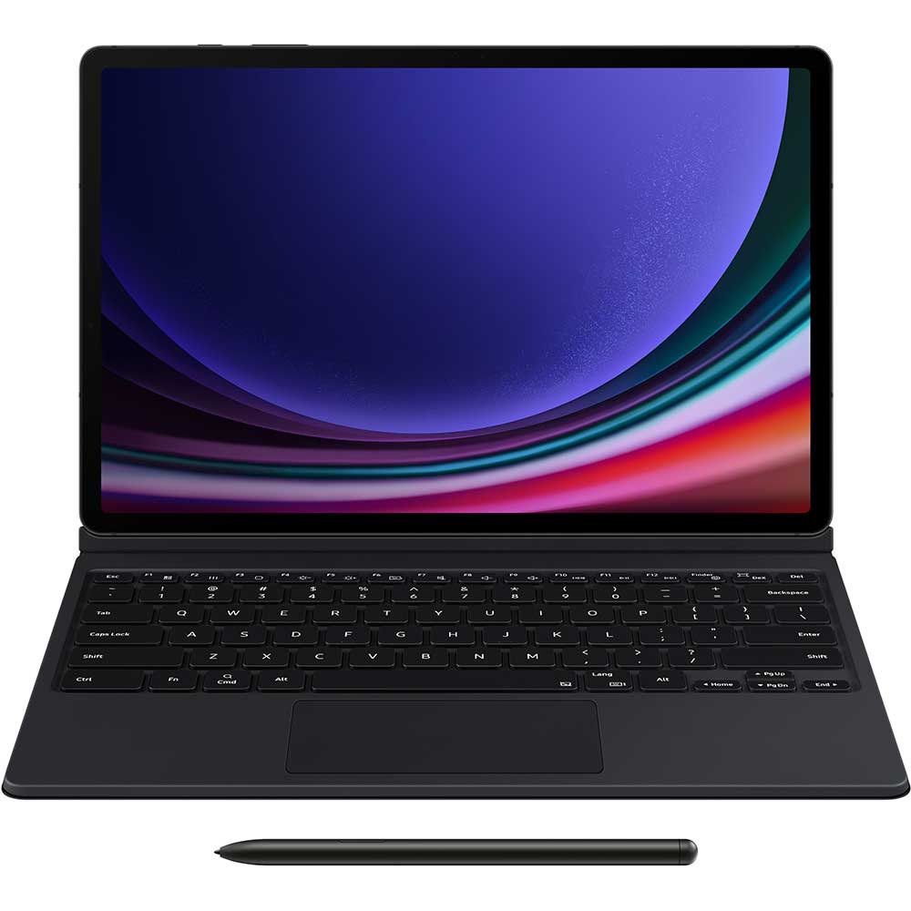 Husa cu tastatura Book Cover Keyboard pentru SAMSUNG Galaxy Tab S9+, EF-DX815UBEGWW, negru
