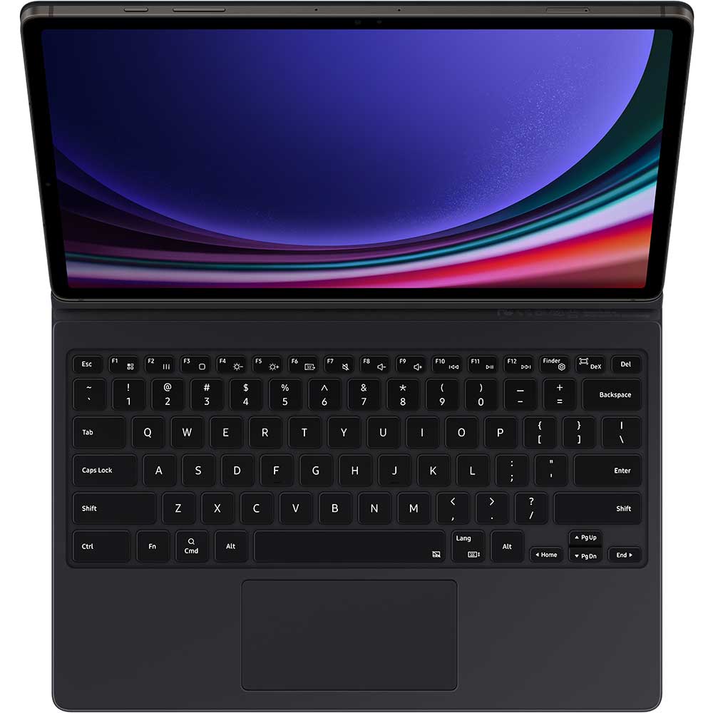 Husa cu tastatura Book Cover Keyboard pentru SAMSUNG Galaxy Tab S9+, EF-DX815UBEGWW, negru