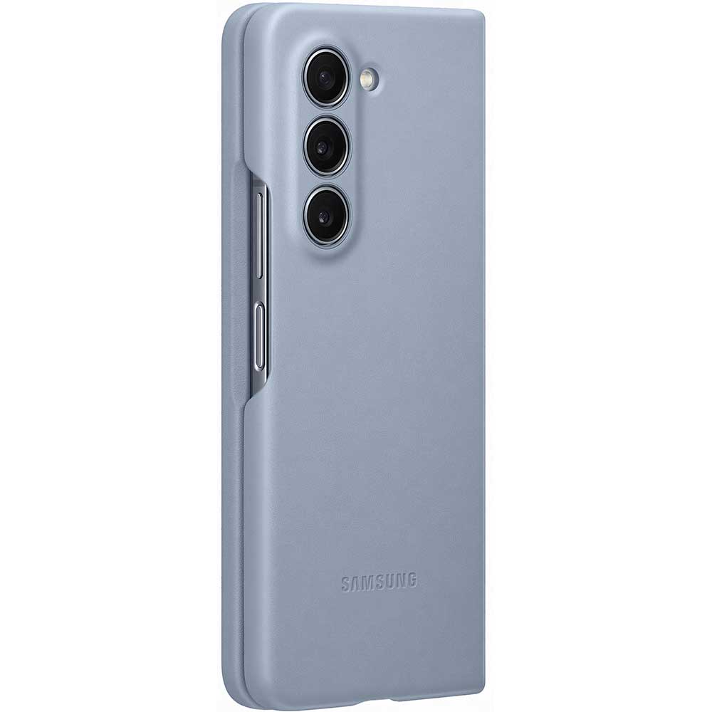 Husa telefon SAMSUNG Eco-Leather Case pentru Galaxy Z Fold5, EF-VF946PLEGWW, Icy Blue
