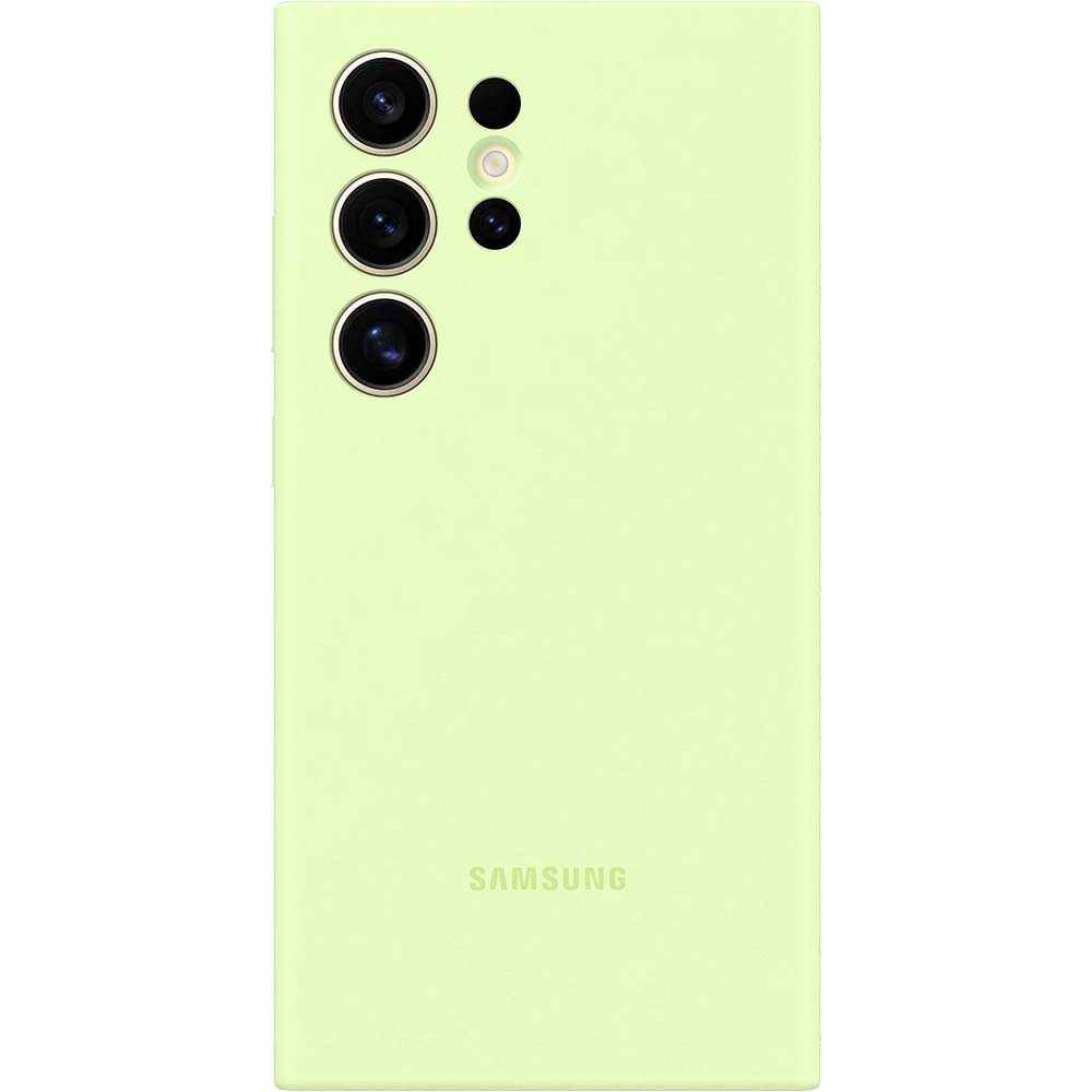 Husa telefon SAMSUNG Silicone Case pentru Galaxy S24 Ultra, EF-PS928TGEGWW, Lime