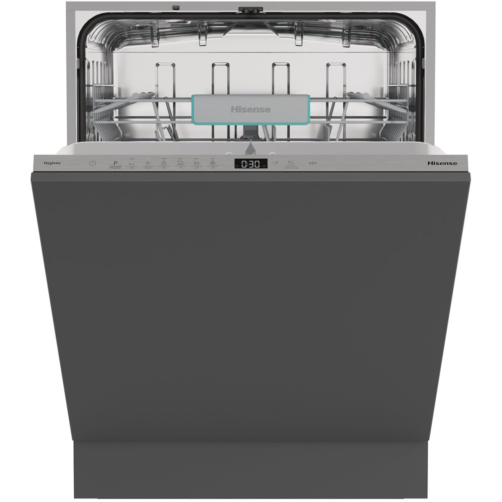 Masina de spalat vase incorporabila HISENSE HV642C65, 14 seturi, 6 programe, 60 cm, Clasa C, panou comanda argintiu