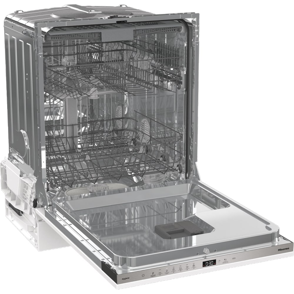 Masina de spalat vase incorporabila HISENSE HV643D90, 16 seturi, 6 programe, 60 cm, Clasa D, panou comanda inox