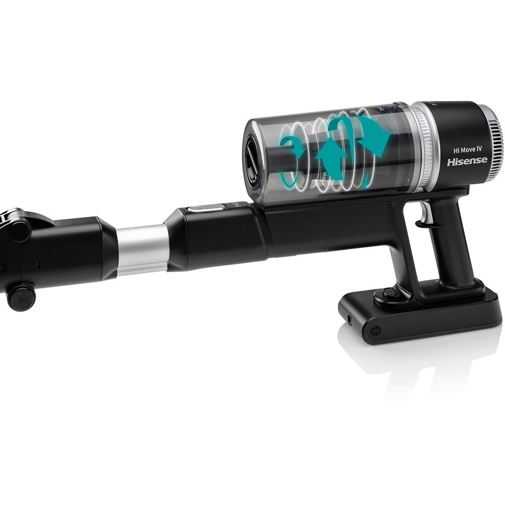 Aspirator vertical HISENSE Hi-Move IV HVC6264BK, 0.5l, 25.2V, autonomie max 45 min, negru-argintiu