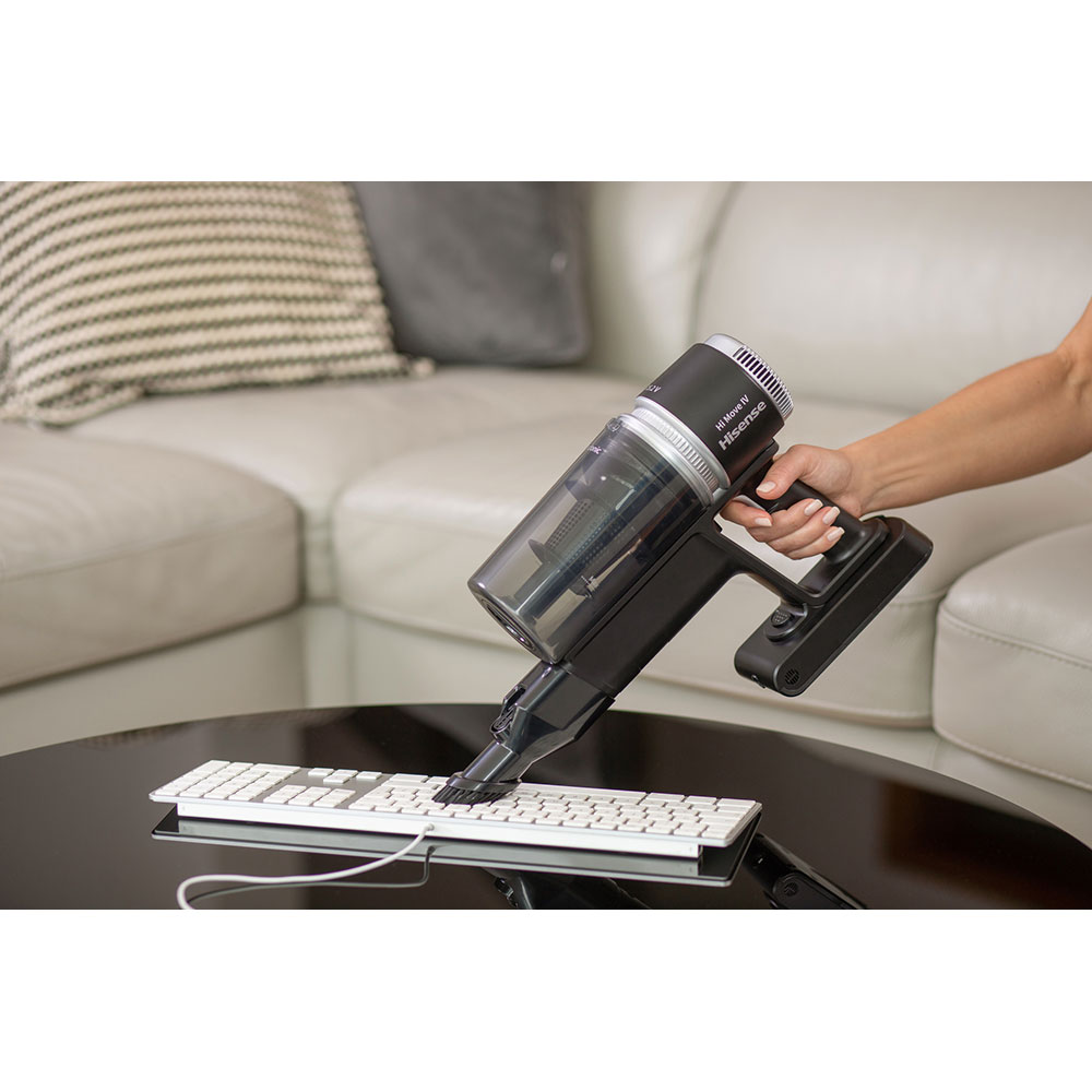 Aspirator vertical HISENSE Hi-Move IV HVC6264BK, 0.5l, 25.2V, autonomie max 45 min, negru-argintiu
