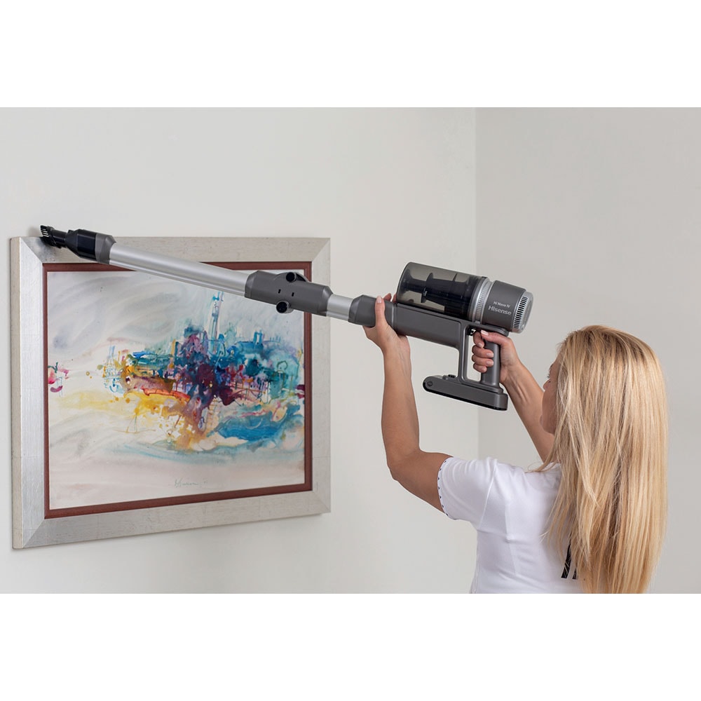 Aspirator vertical HISENSE Hi-Move IV HVC6464A, 0.5l, 25.2V, autonomie max 60 min, gri inchis-argintiu