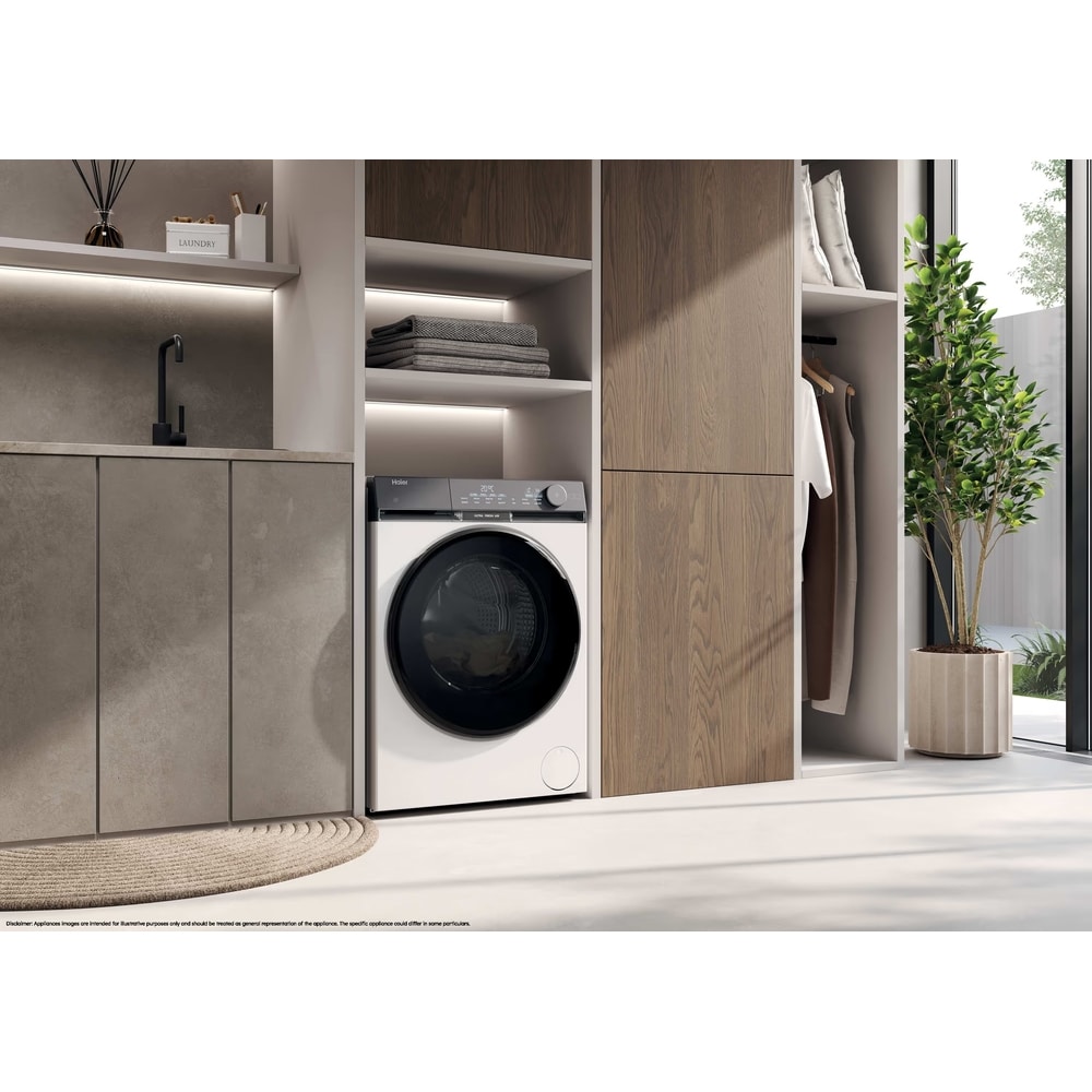 Masina de spalat rufe frontala HW100-B14387U1-S, Steam, Wi-Fi, 10 kg, 1400rpm, Clasa A, alb