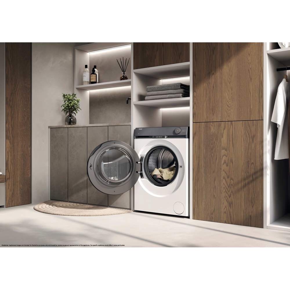 Masina de spalat rufe frontala HW100-B14387U1-S, Steam, Wi-Fi, 10 kg, 1400rpm, Clasa A, alb