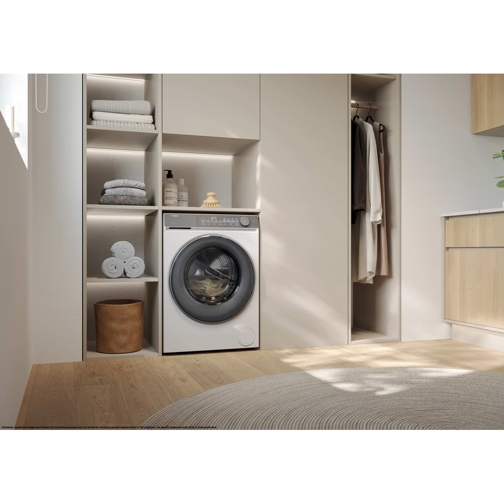 Masina de spalat rufe frontala HAIER X7 HW80-B14367TU1, Steam, 8 kg, 1400rpm, Clasa A, Wi-Fi, alb