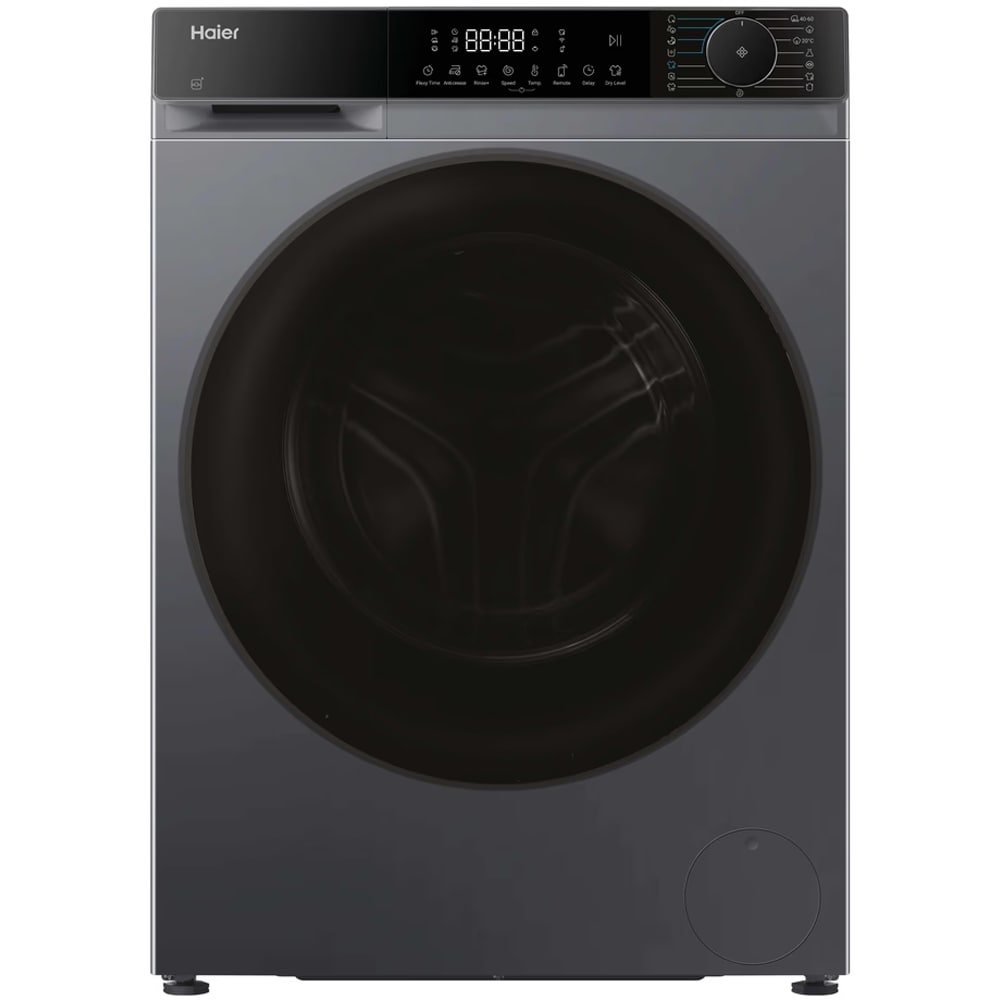 Masina de spalat frontala cu uscator HAIER HWD80-BP14357GTU-S, iRefresh, Wi-Fi, 8/5 kg, 1400rpm, Clasa A/E, antracit