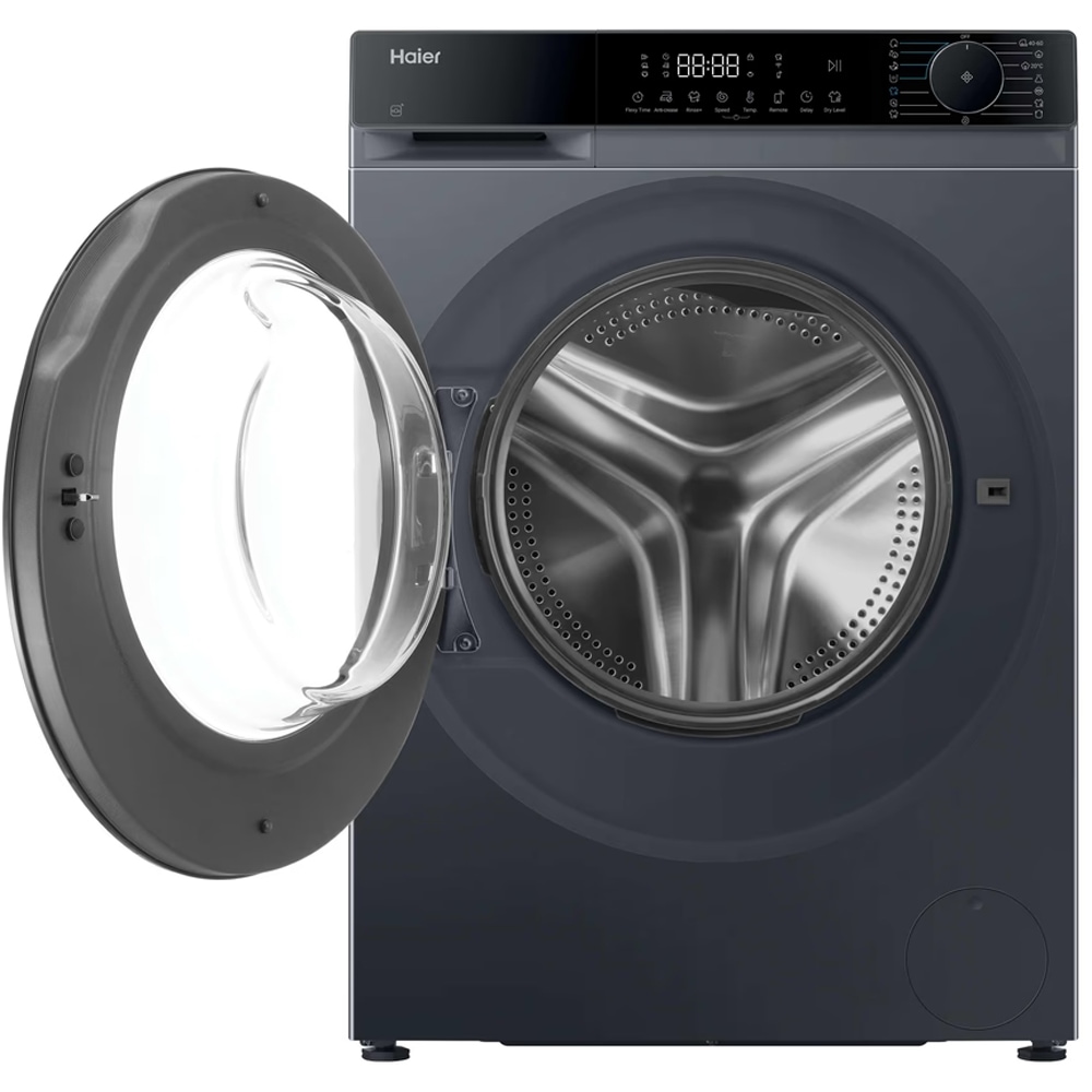 Masina de spalat frontala cu uscator HAIER HWD80-BP14357GTU-S, iRefresh, Wi-Fi, 8/5 kg, 1400rpm, Clasa A/E, antracit
