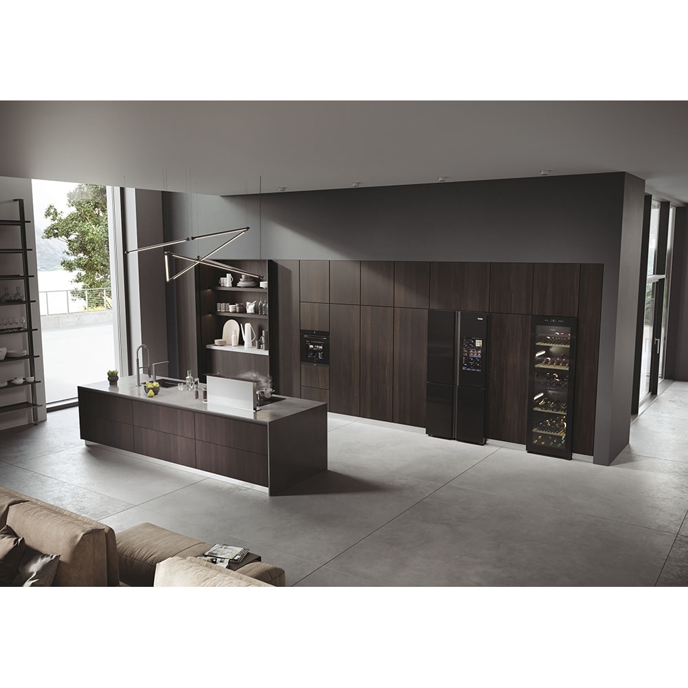 Racitor de vinuri HAIER HWS236GDGU1, 236 sticle, H 190 cm, Clasa G, Wi-Fi, negru