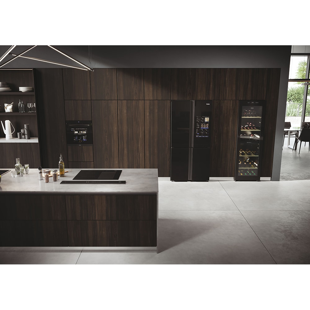 Racitor de vinuri HAIER HWS236GDGU1, 236 sticle, H 190 cm, Clasa G, Wi-Fi, negru