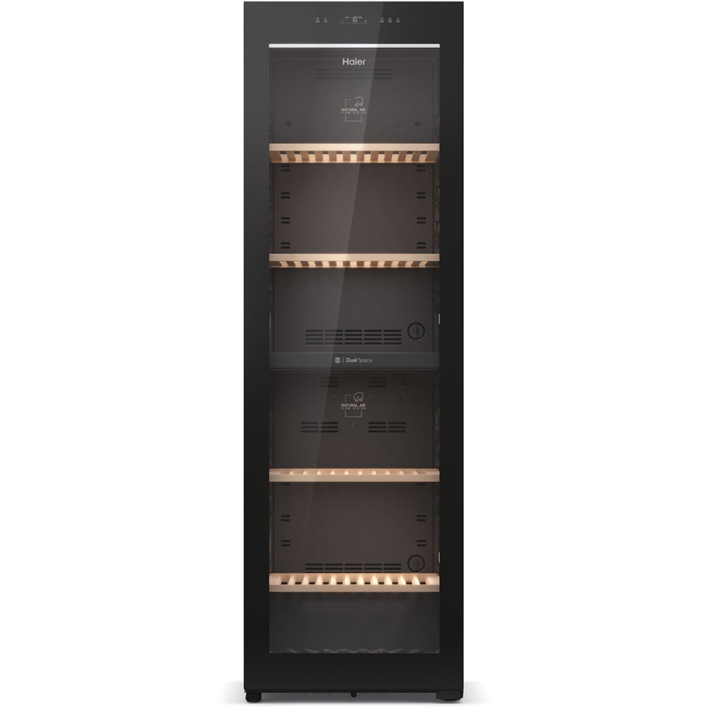 Racitor de vinuri HAIER HWS236GDGU1, 236 sticle, H 190 cm, Clasa G, Wi-Fi, negru